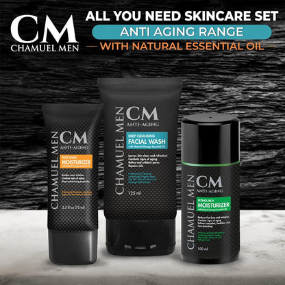 Chamuel Men 3-Piece Skincare (All You Need Skincare Set)