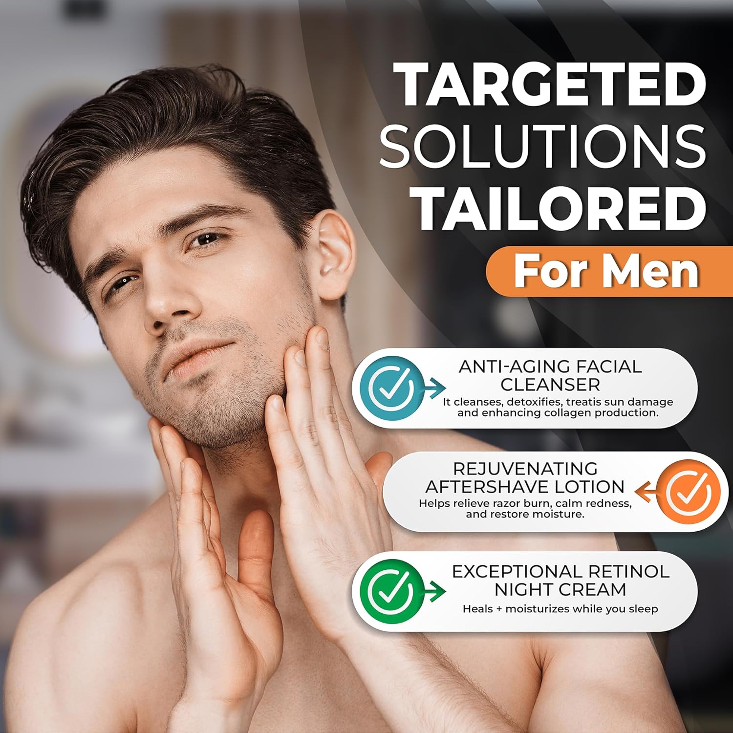 Chamuel Men 3-Piece Skincare (All You Need Skincare Set)