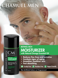 Chamuel Men Anti-Aging Face Lotion – 2.5% Retinol; Firms, Tones & Wrinkle Fighting Moisturizer
